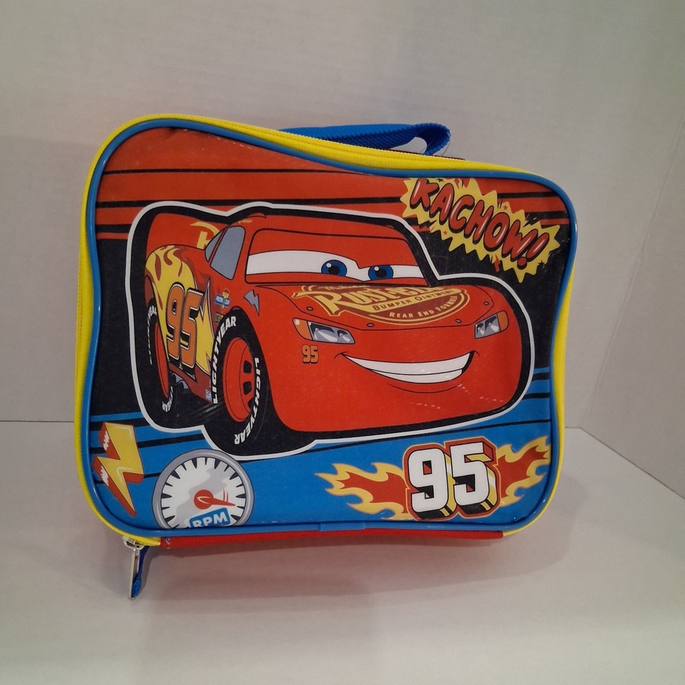 NWT 20th Anniversary Disney Pixar Cars Lunch Bag Red Lightning McQueen Insulated